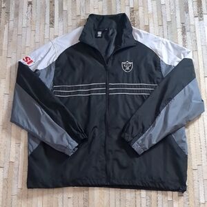 Vintage 90s Reebok Team Apparel Oakland Raiders x Sports Illustrated Windbreaker